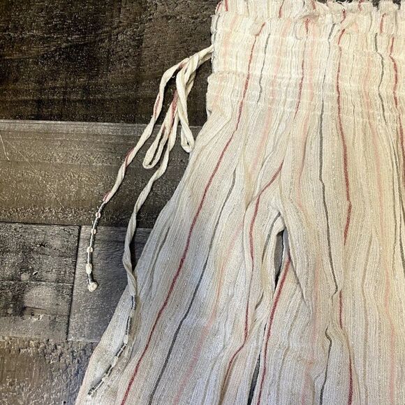 NEW ANTHROPOLOGIE LOVE SAM SZ S AZALEA OFF SHOULDER STRIPED PEASANT TOP $145 - Picture 3 of 6